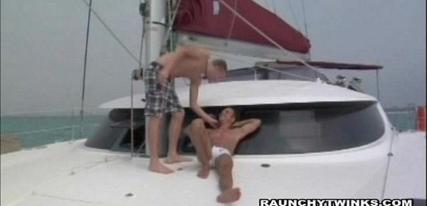  Two Raunchy Twinks Sail Boat Screwing